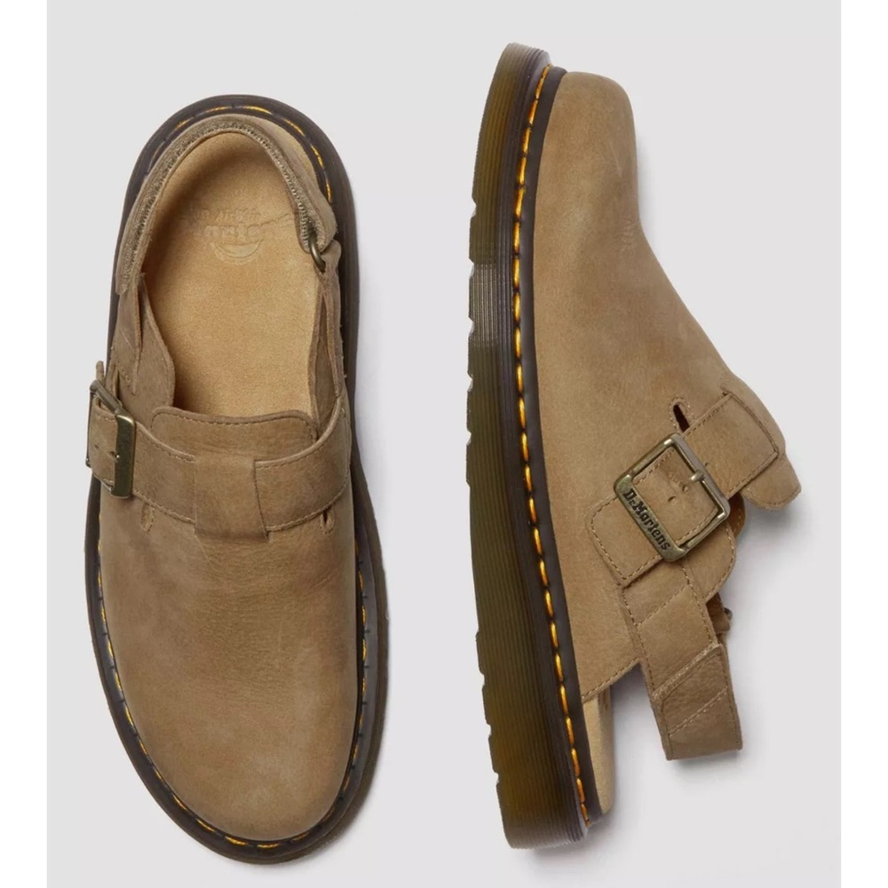Dr. Martens JORGE II Tumbled Nubuck Leather Slingback Mules
